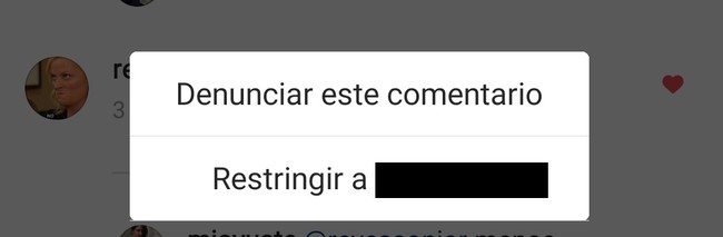 cuenta restringida instagram