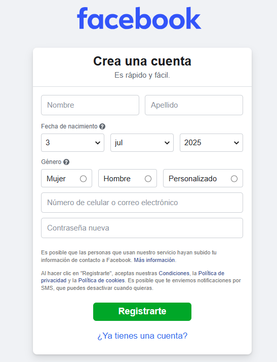 facebook sin cuenta
